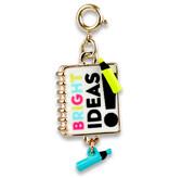 Charm It! Gold Bright Ideas Notebook Charm