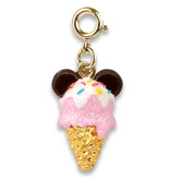 Charm It! Gold Mickey Ice Cream Charm