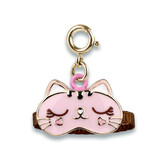Charm It! Gold Kitty Sleep Mask Charm