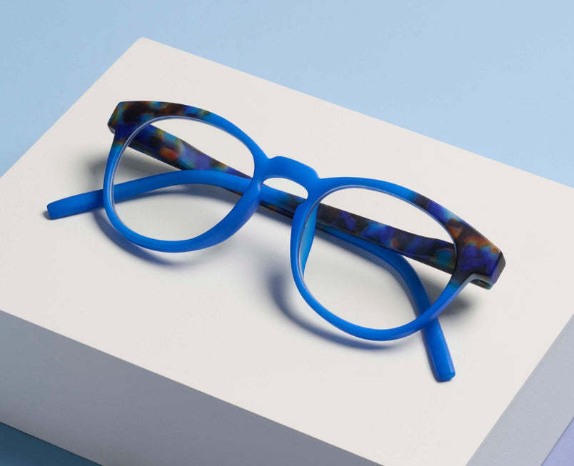 Peepers Cobalt/Cobalt Tortoise Chester Blue Light Reading Glasses