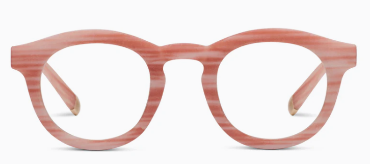 Peepers Pink Horn Stardust Blue Light Reading Glasses
