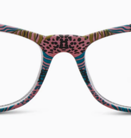 Peepers Pink Safari Lynx Blue Light Reading Glasses