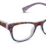 Peepers Pink Safari Lynx Blue Light Reading Glasses