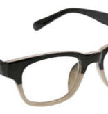 Peepers Black/Taupe Layover Blue Light Reading Glasses