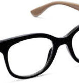 Peepers Black Grandview Blue Light Reading Glasses