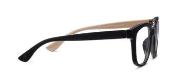 Peepers Black Grandview Blue Light Reading Glasses