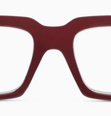 Peepers Dark Red/Check Louie Blue Light Reading Glasses