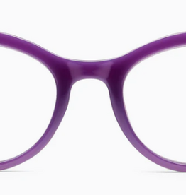 Peepers Purple/Coral Check Daphne Blue Light Reading Glasses