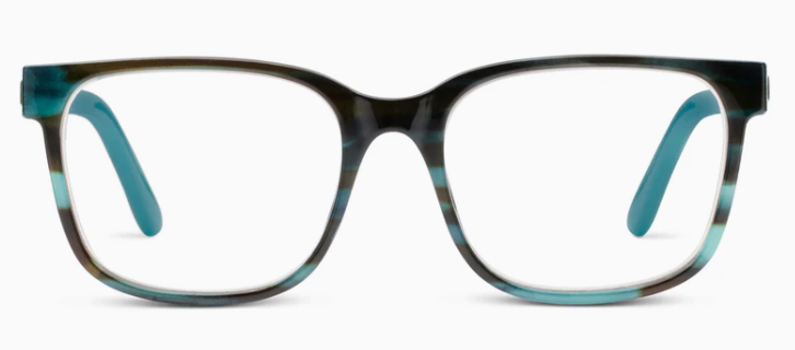 Peepers Teal Horn/Teal Sycamore Blue Light Reading Glasses