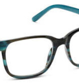 Peepers Teal Horn/Teal Sycamore Blue Light Reading Glasses
