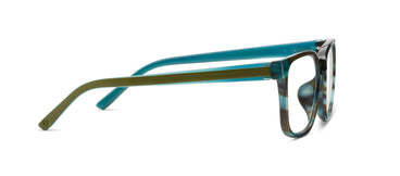 Peepers Teal Horn/Teal Sycamore Blue Light Reading Glasses