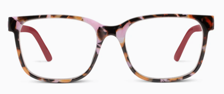 Peepers Pink Botanico/Pink Sycamore Blue Light Reading Glasses