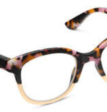 Peepers Pink Botanico/Gold Georgia Blue Light Reading Glasses