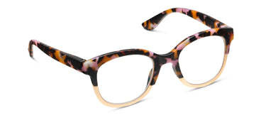Peepers Pink Botanico/Gold Georgia Blue Light Reading Glasses