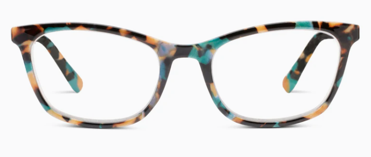 Peepers Teal Botanico Gloria Blue Light Reading Glasses