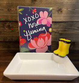 nora fleming April Showers Bundle: Teeny Tray & Yellow Rainboots Mini
