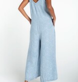 Liverpool Los Angeles wide leg crop jumpsuit w/ adjustable straps
