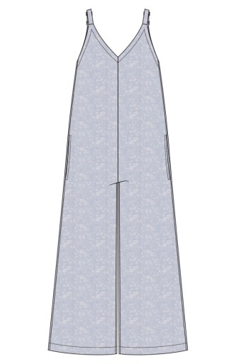 Liverpool Los Angeles wide leg crop jumpsuit w/ adjustable straps