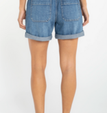 Liverpool Los Angeles elastic back roll cuff short 5' inseam