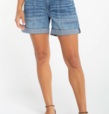 Liverpool Los Angeles elastic back roll cuff short 5' inseam