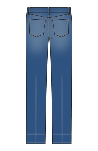 Liverpool Los Angeles kennedy crop straight w/ blind hem 28"