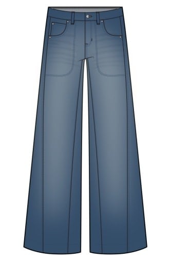 Liverpool Los Angeles stride wide leg w/ utility details 30' inseam