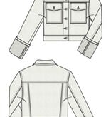 Liverpool Los Angeles cropped jacket w/ bracelet length cuffed sleeve