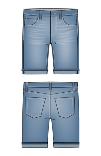 Liverpool Los Angeles the keeper cuff short  9'/ 7" inseam