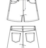 Liverpool Los Angeles high rise heritage short 4 1/2' inseam