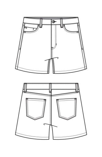 Liverpool Los Angeles high rise heritage short 4 1/2' inseam