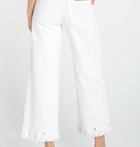 Liverpool Los Angeles stride crop wide leg w/ embroidered hem 26'