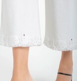 Liverpool Los Angeles stride crop wide leg w/ embroidered hem 26'