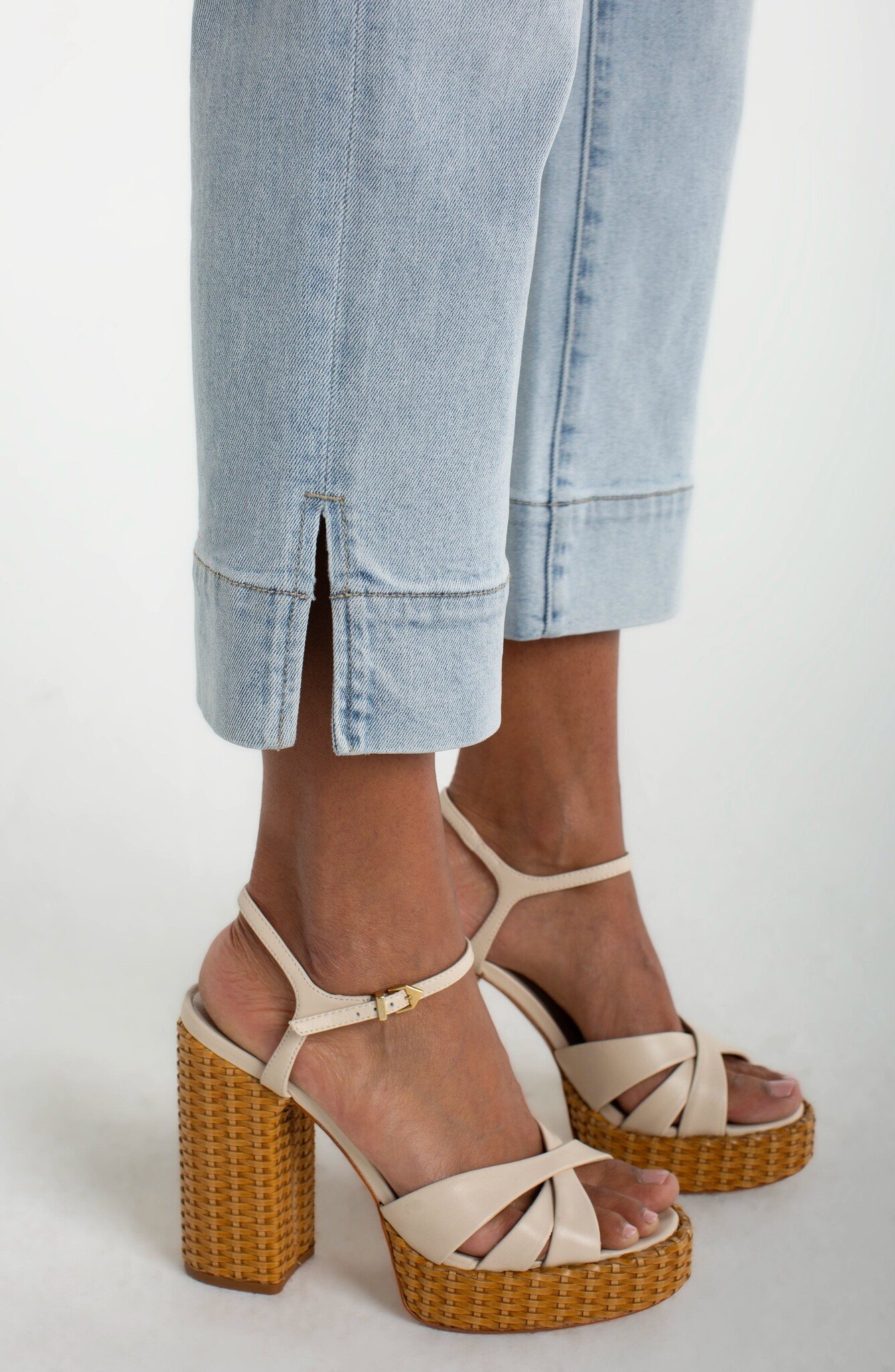 Liverpool Los Angeles kennedy crop straight w/ wide hem and slit 2