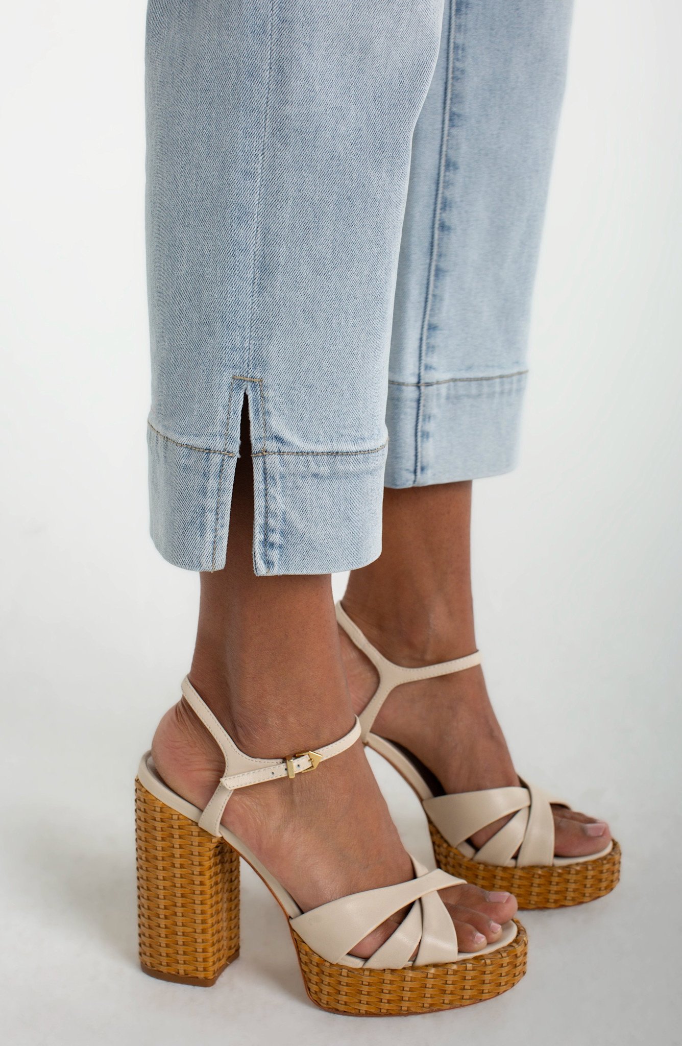 Liverpool Los Angeles kennedy crop straight w/ wide hem and slit 2