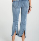 Liverpool Los Angeles gia glider crop flare w/ tulip back slit