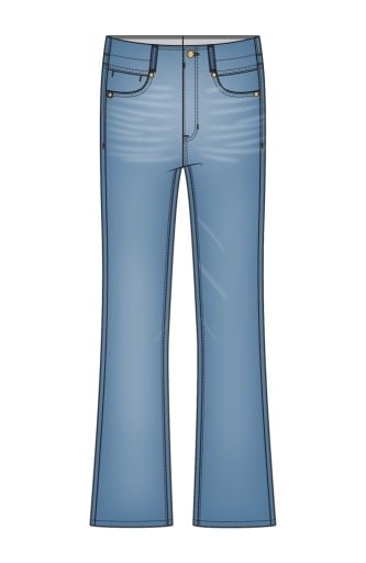 Liverpool Los Angeles gia glider crop flare w/ tulip back slit