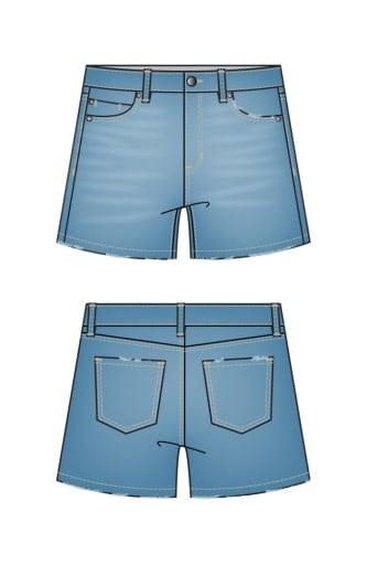 Liverpool Los Angeles high rise heritage short 4 1/2' inseam