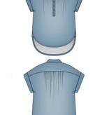 Liverpool Los Angeles popover shirt w/ shirring