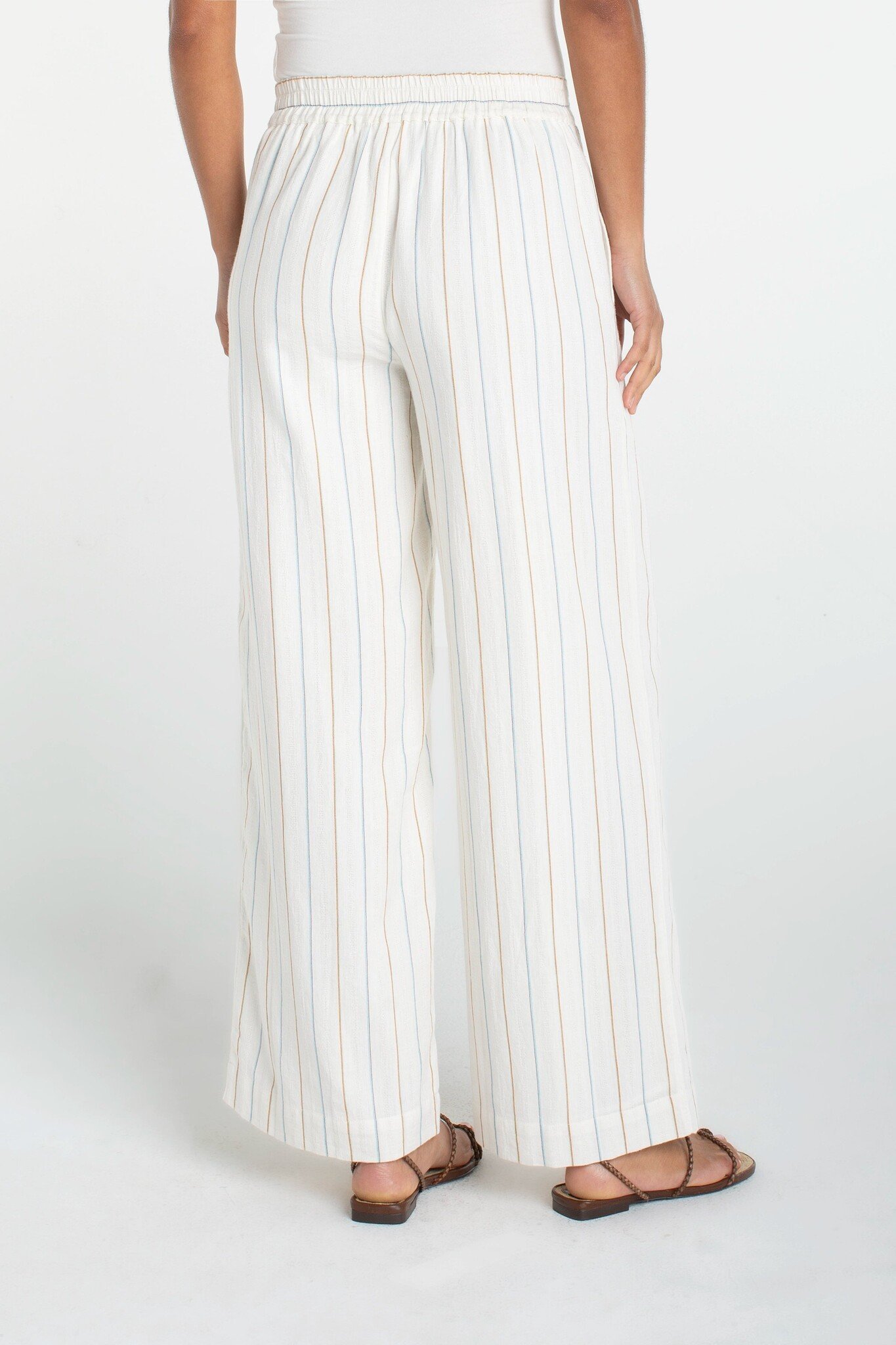 Liverpool Los Angeles pull on wide leg woven pant
