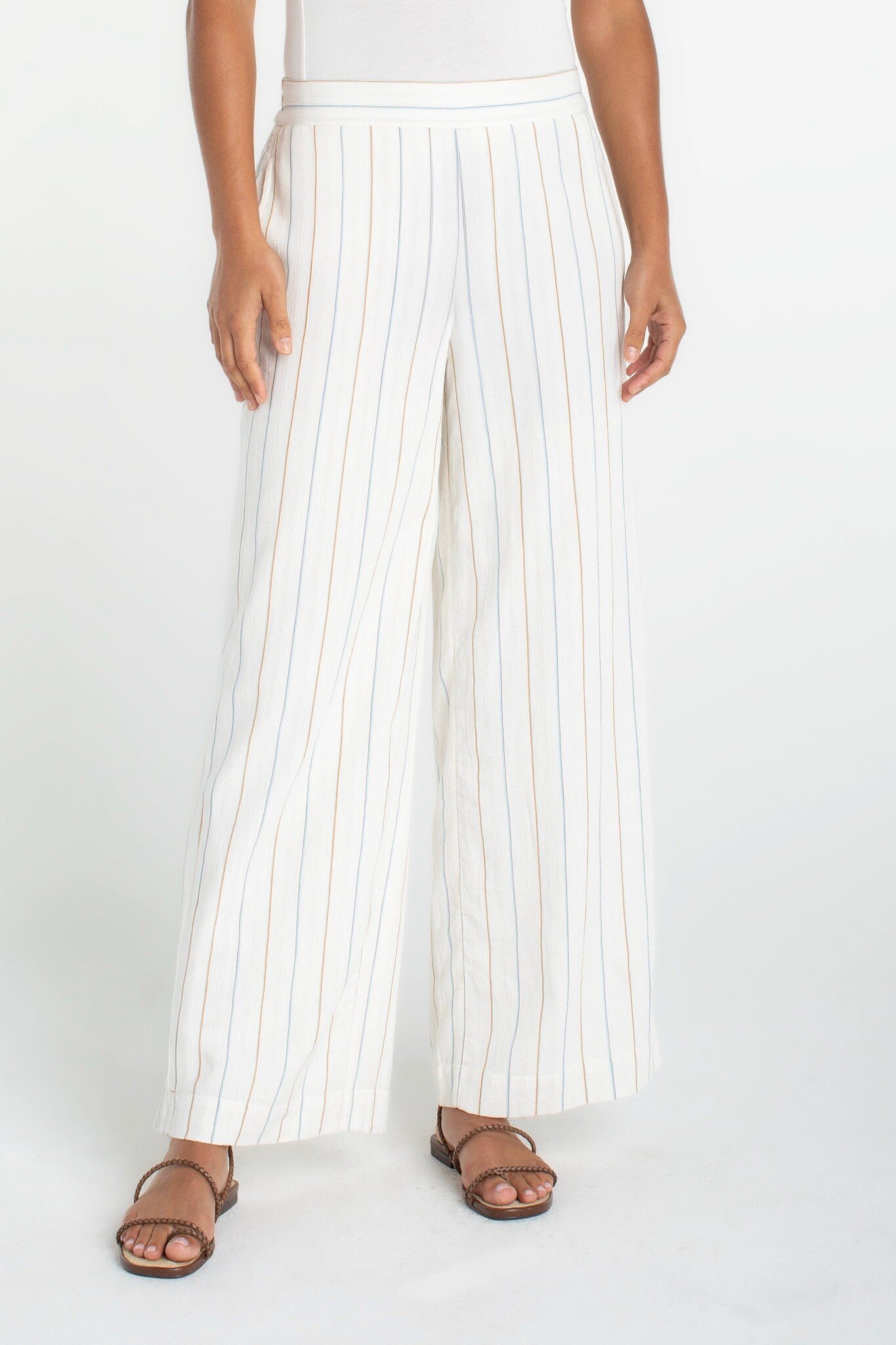 Liverpool Los Angeles pull on wide leg woven pant