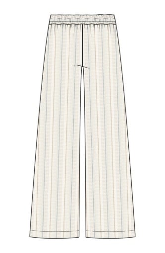 Liverpool Los Angeles pull on wide leg woven pant