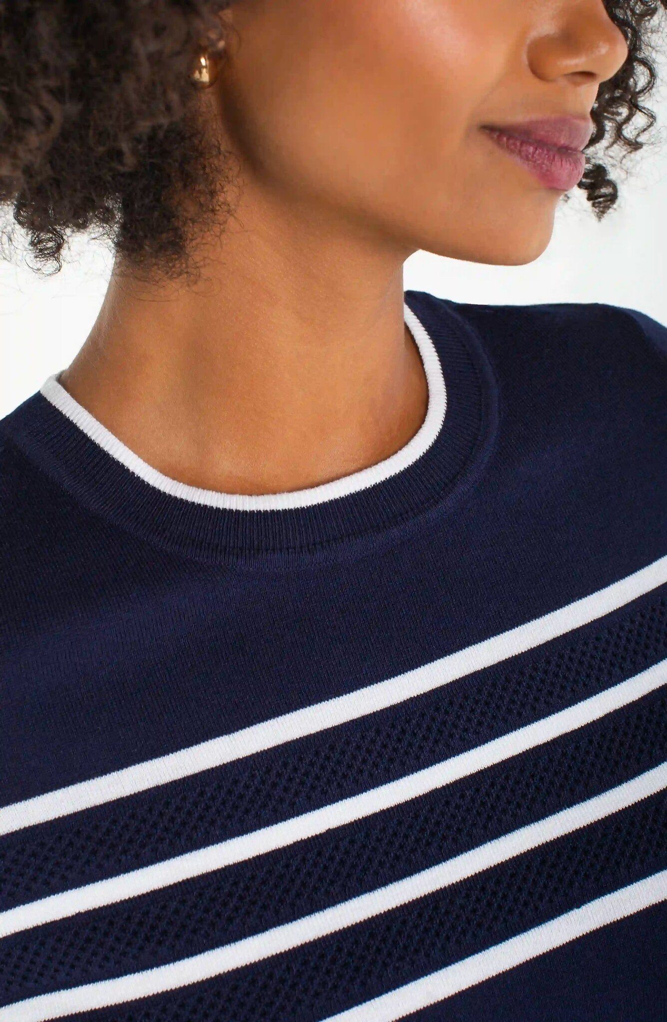 Liverpool Los Angeles short sleeve  crew neck sweater