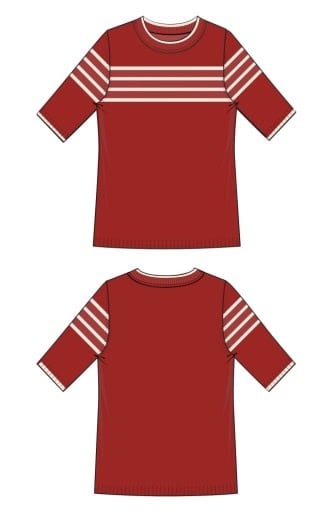 Liverpool Los Angeles short sleeve  crew neck sweater