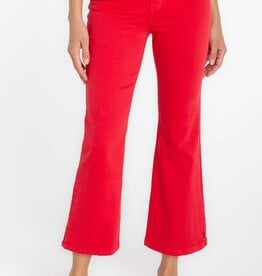 Liverpool Los Angeles hannah cropped flare w/ slit hem 25.5' ins