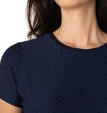 Liverpool Los Angeles textured short sleeve crew neck tee w/ rib trim