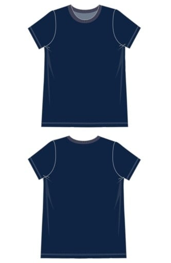 Liverpool Los Angeles textured short sleeve crew neck tee w/ rib trim