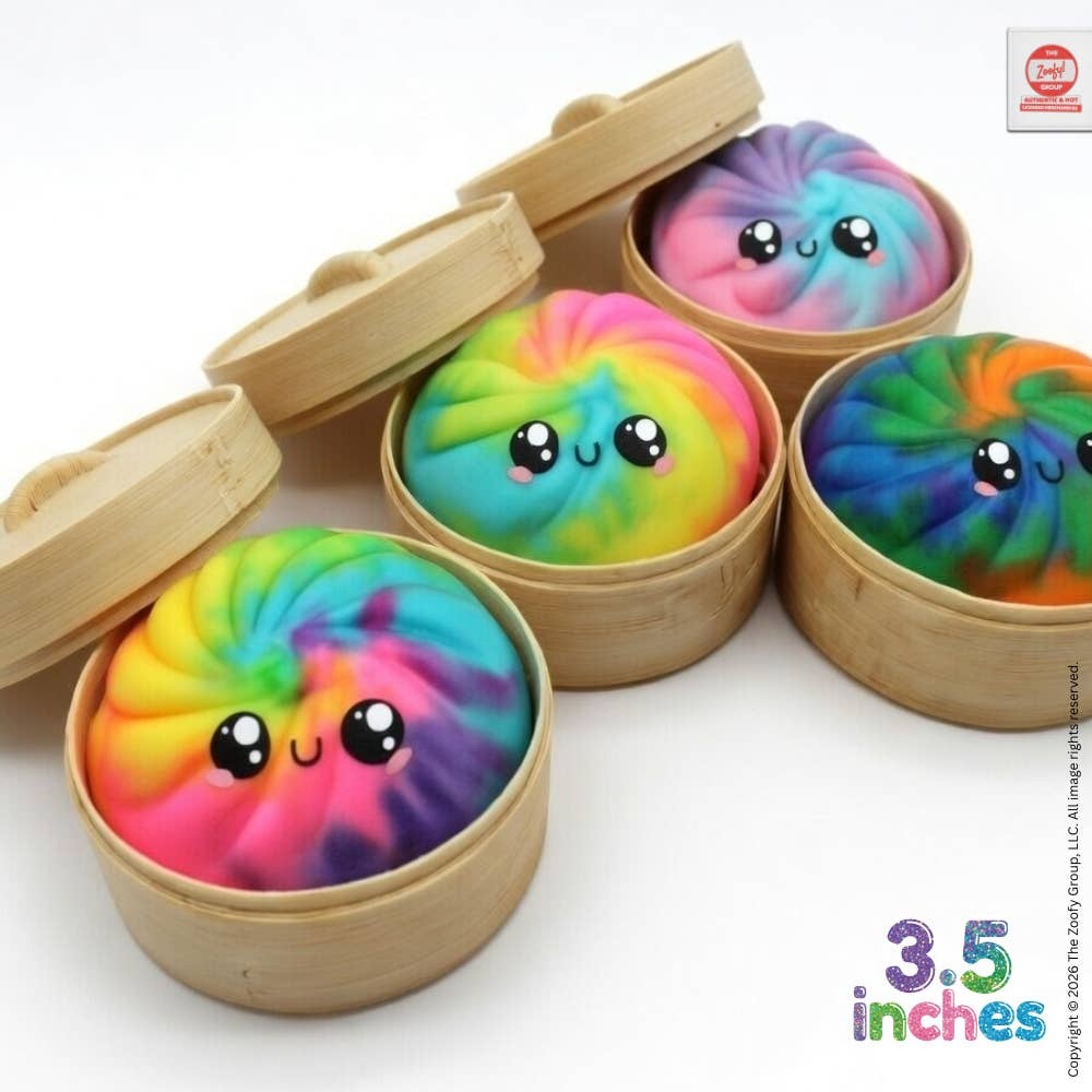 Dim Sum Steam Buns Mystery Tie-Dye Squishy Dumpling Squish (3.5")