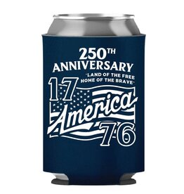 I Love My Freedom 250th Anniversary Blue Koozie Can Cooler
