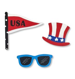 Roeda Studio 4th of July Celebration Magnets S/3