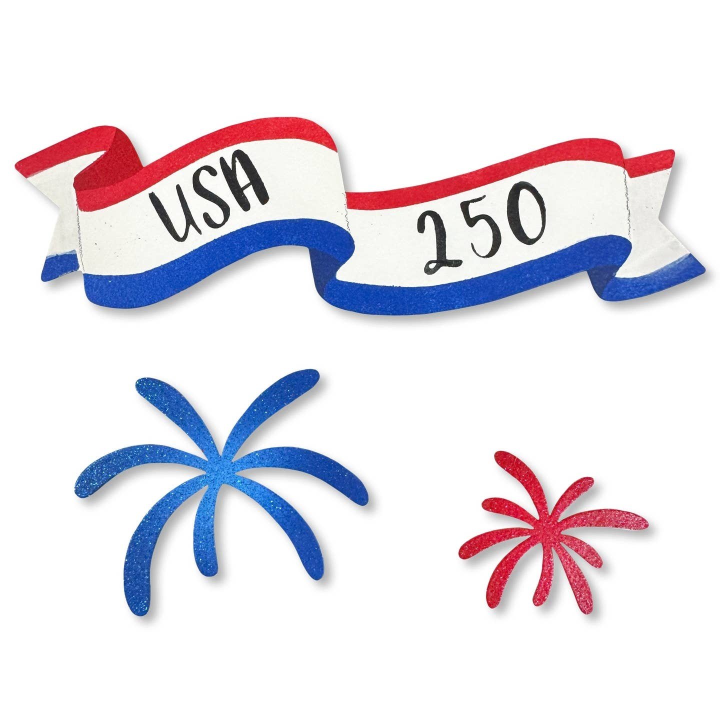 Roeda Studio "USA 250th" Banner Magnet w/ Fireworks S/3